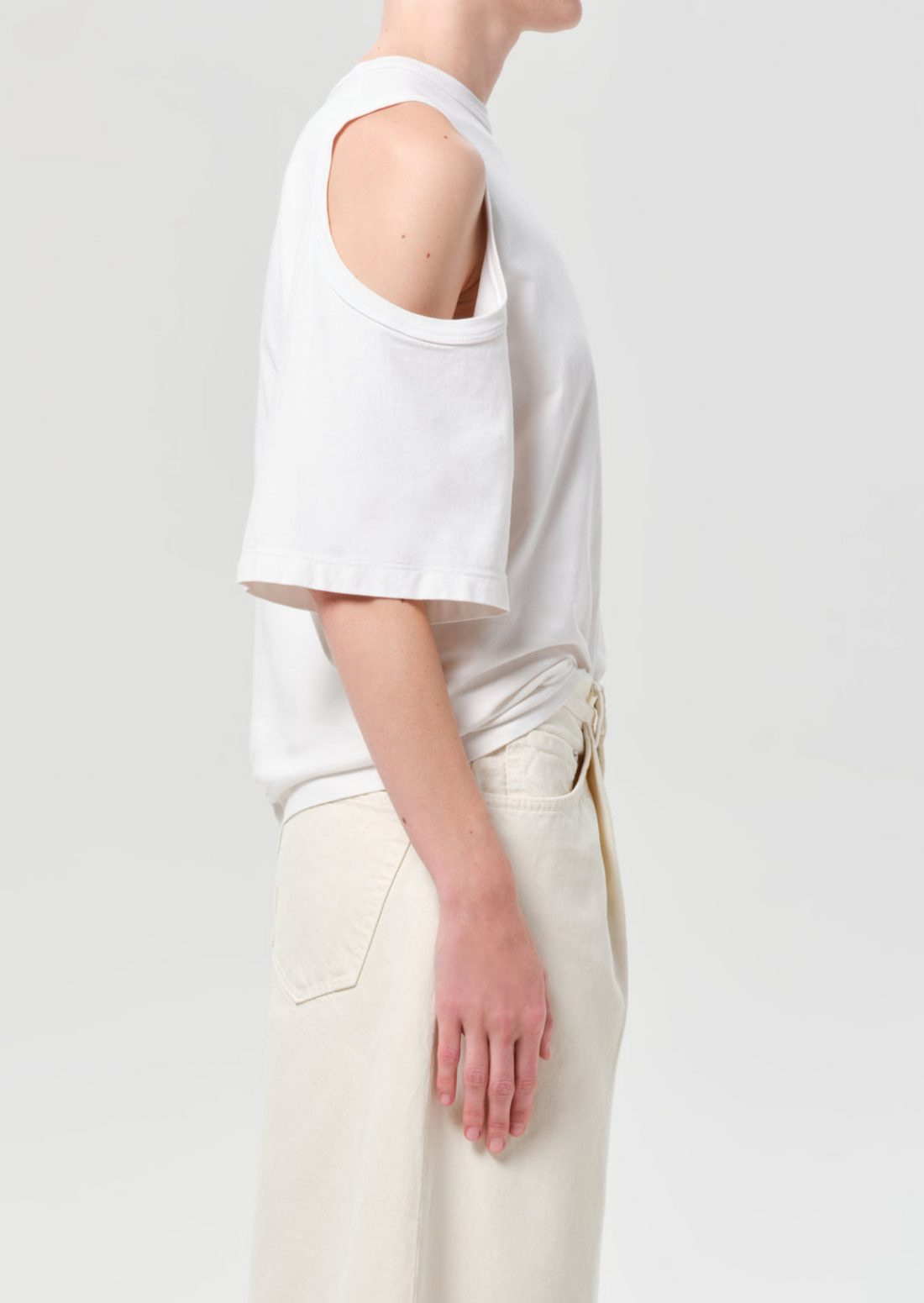 Shoulder Cut Out Tee