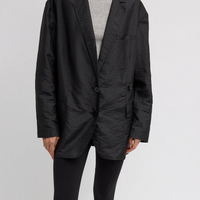 Crispy Nylon Liam Blazer Black