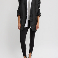 Crispy Nylon Liam Blazer Black
