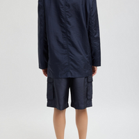 Crispy Nylon Liam Blazer Navy