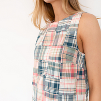 Madras Shift Dress