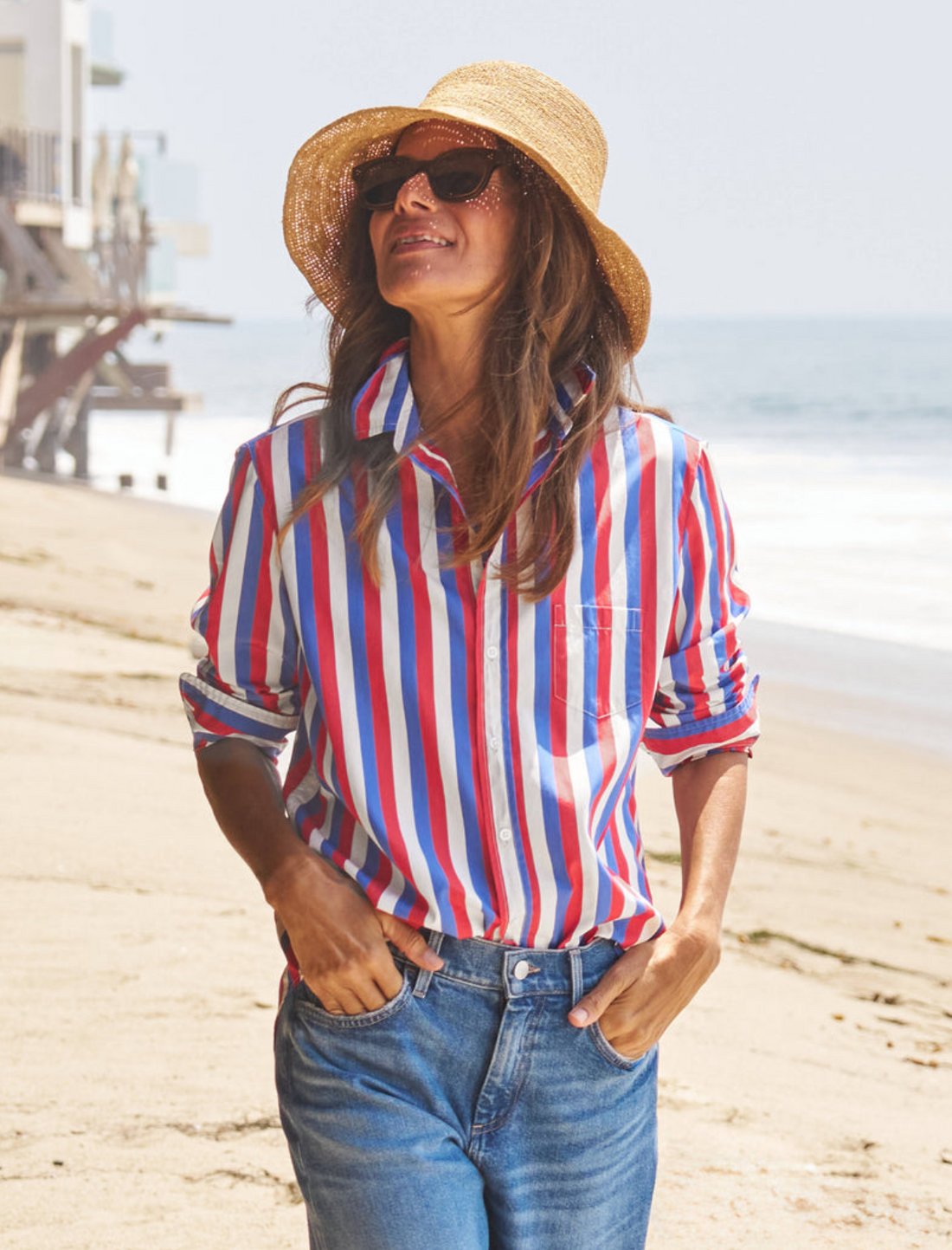 Eileen Superluxe Striped Button Down