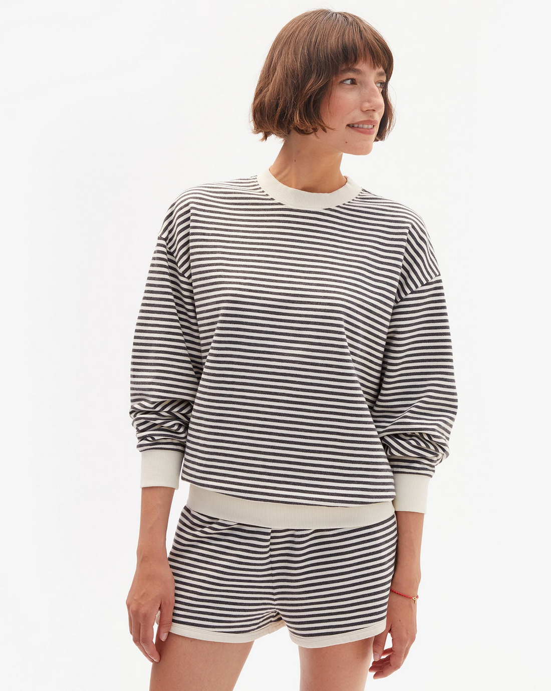Stripes Oversized Sweatshirt