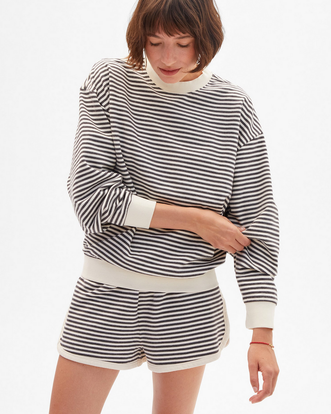Stripes Oversized Sweatshirt