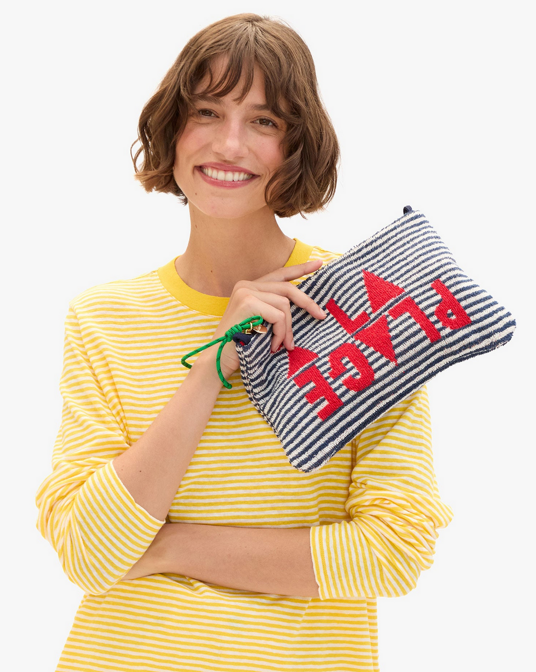 La Plage Terry Flat Clutch
