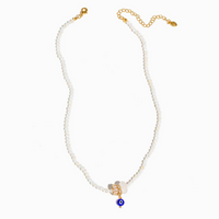Evil Eye Charm Beaded Necklace