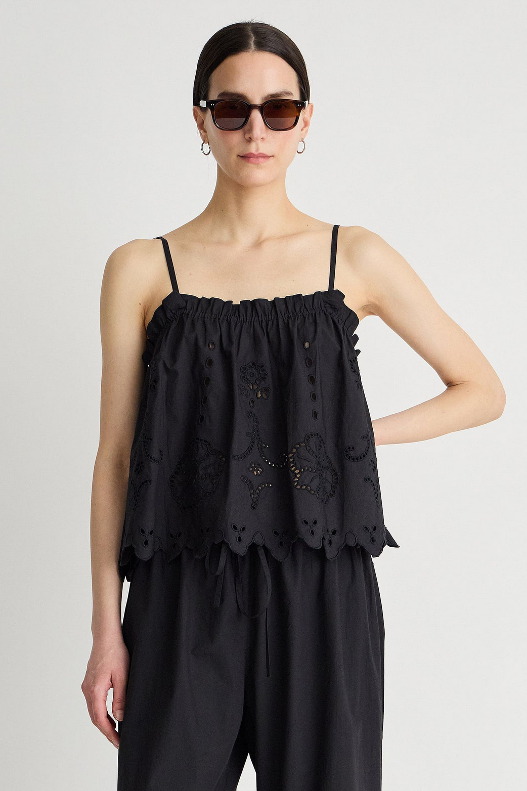 Embroidered Cami Top