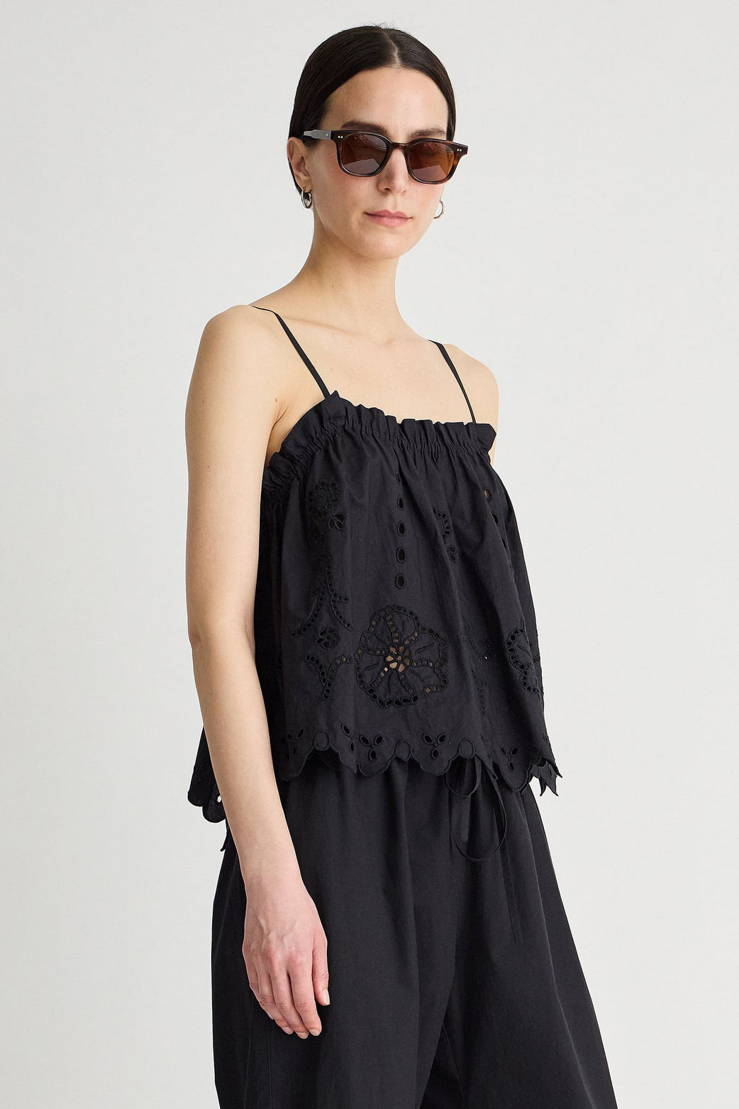 Embroidered Cami Top