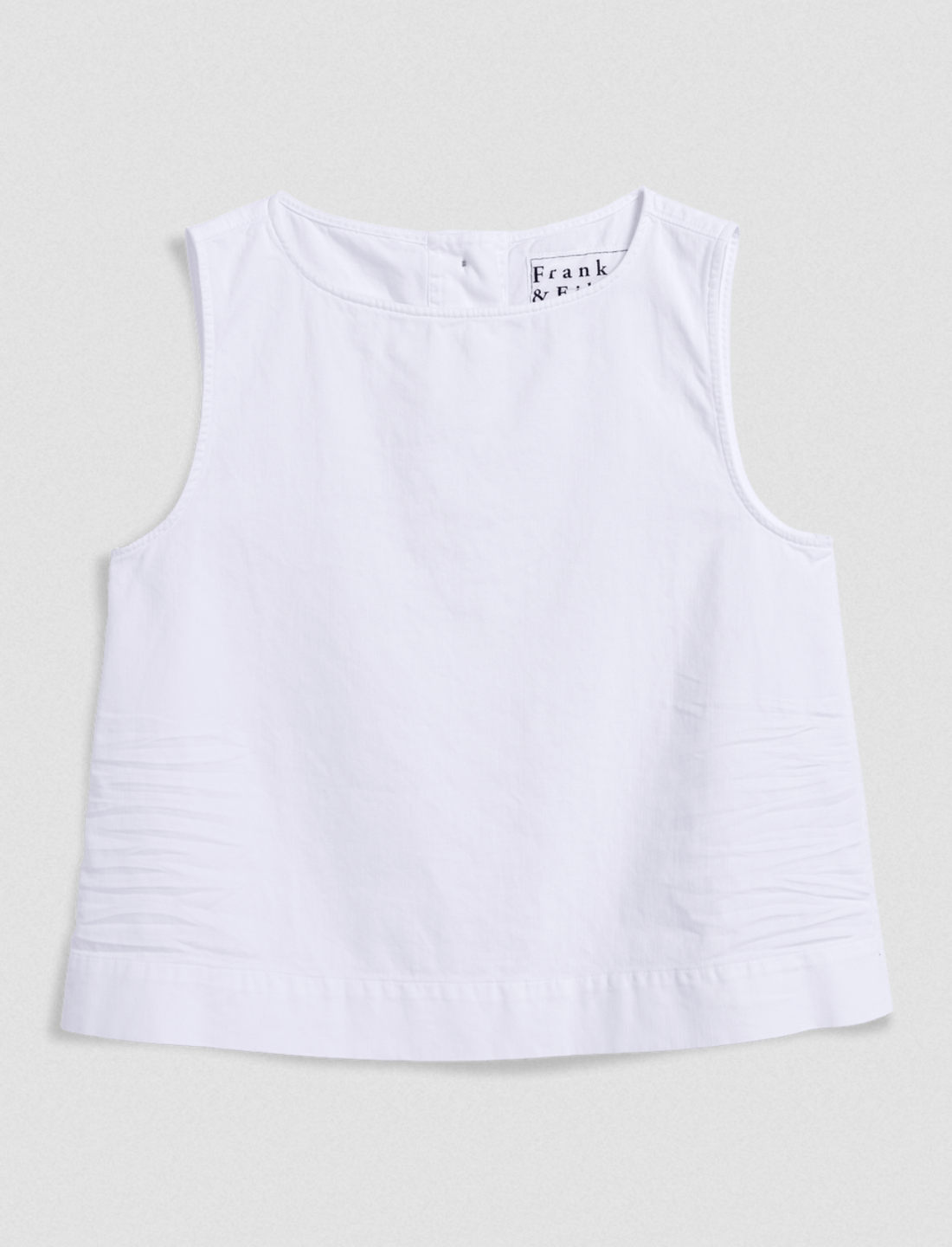 Shelly Denim Tank White