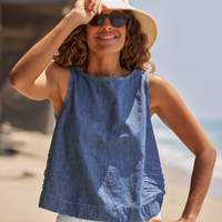 Shelly Denim Tank Indigo