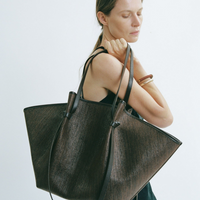 XL Mochi Rafia Bag Fudge