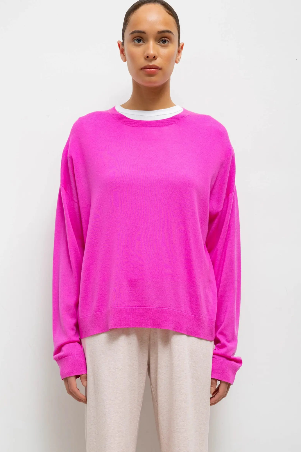 James Oversized Crewneck Azalea