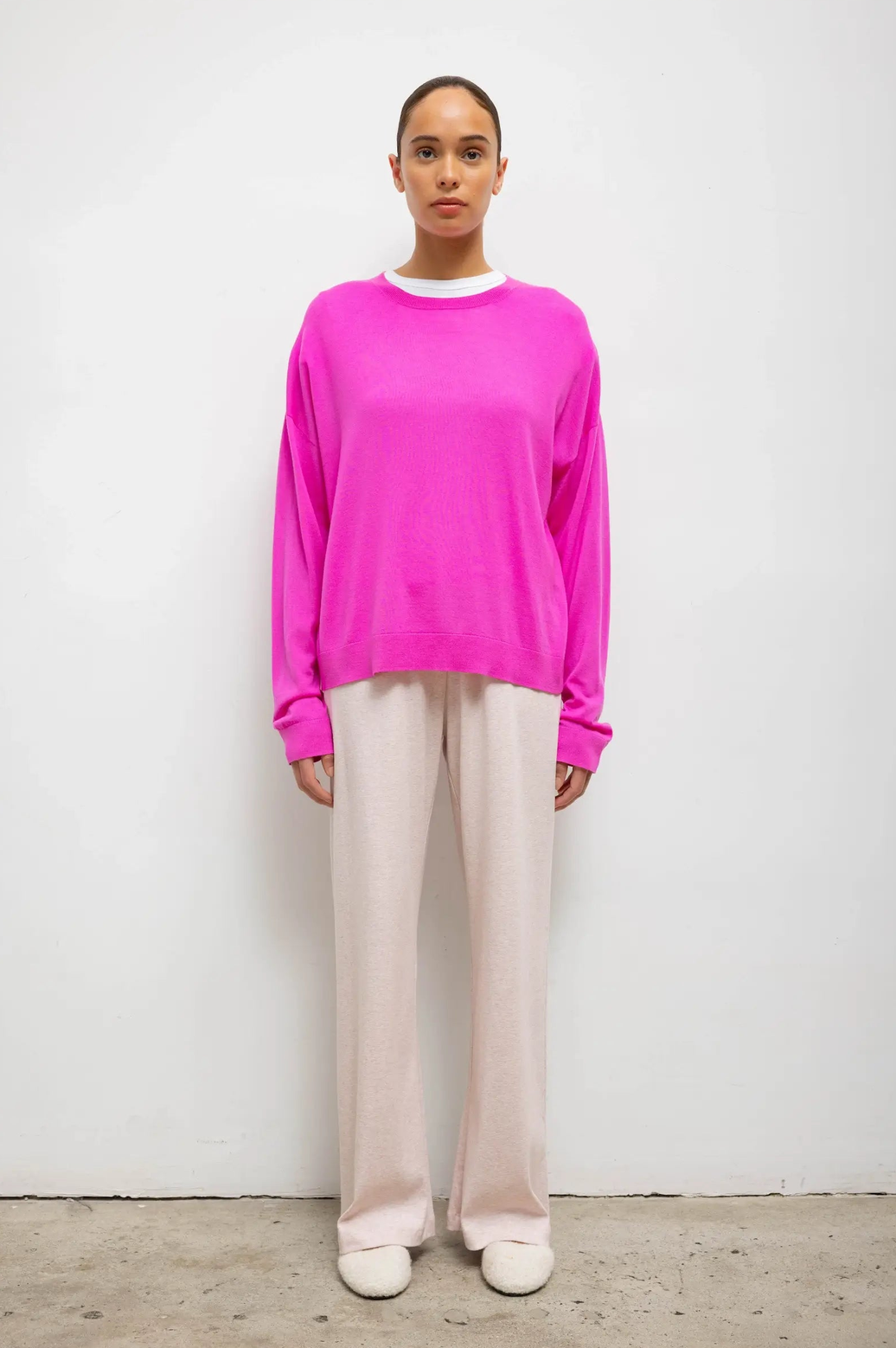 James Oversized Crewneck Azalea