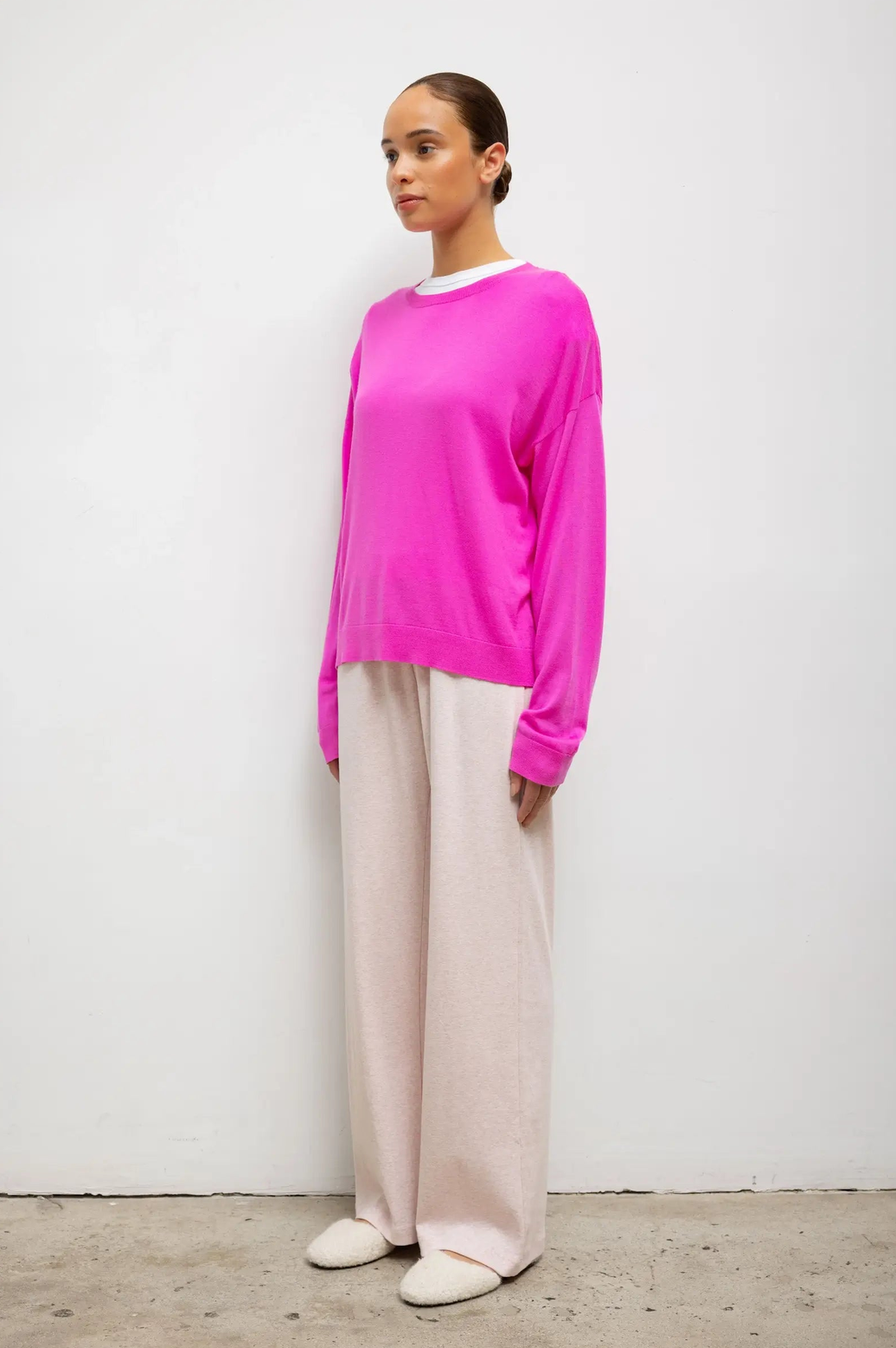 James Oversized Crewneck Azalea