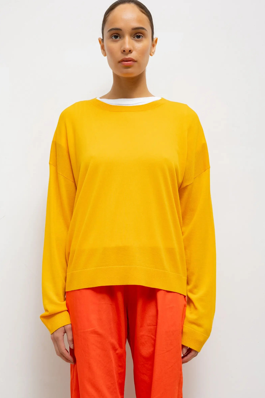 James Oversized Crewneck Marigold