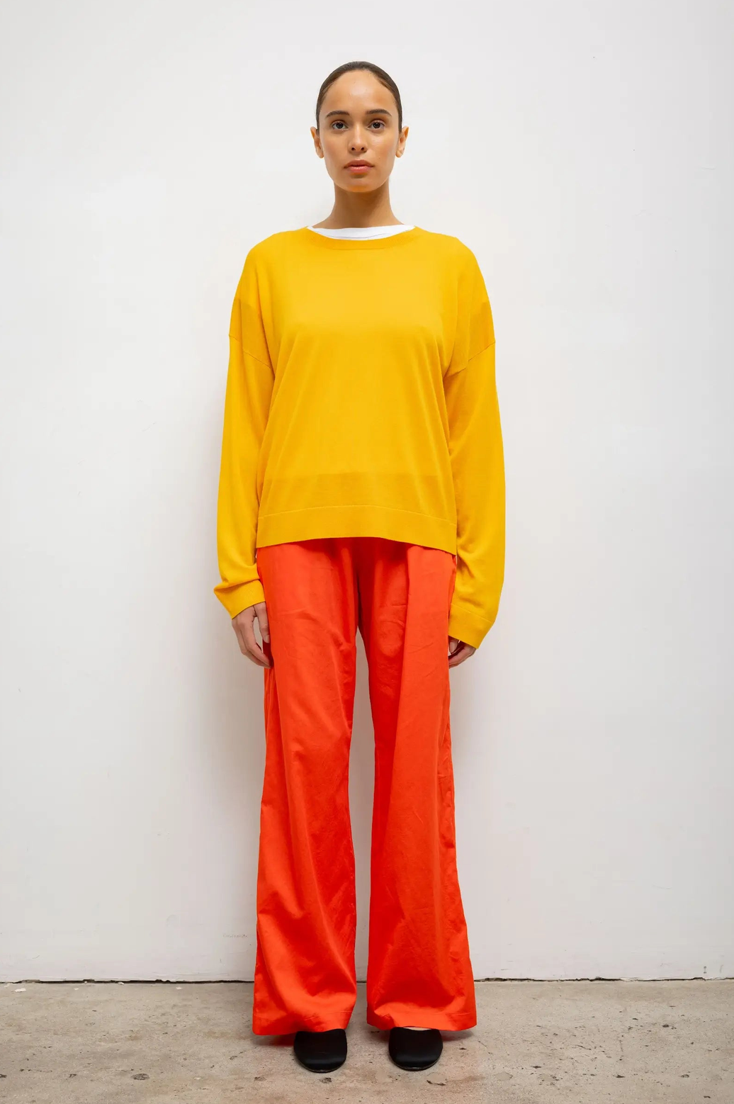 James Oversized Crewneck Marigold
