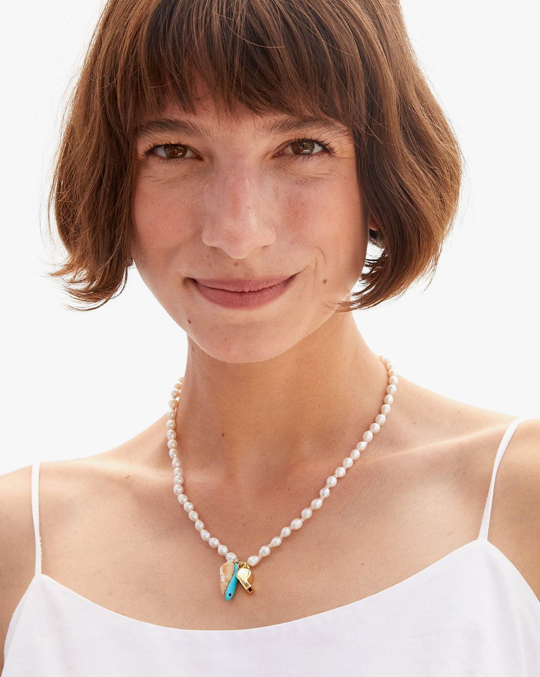Freshwater Pearl Charm Necklace