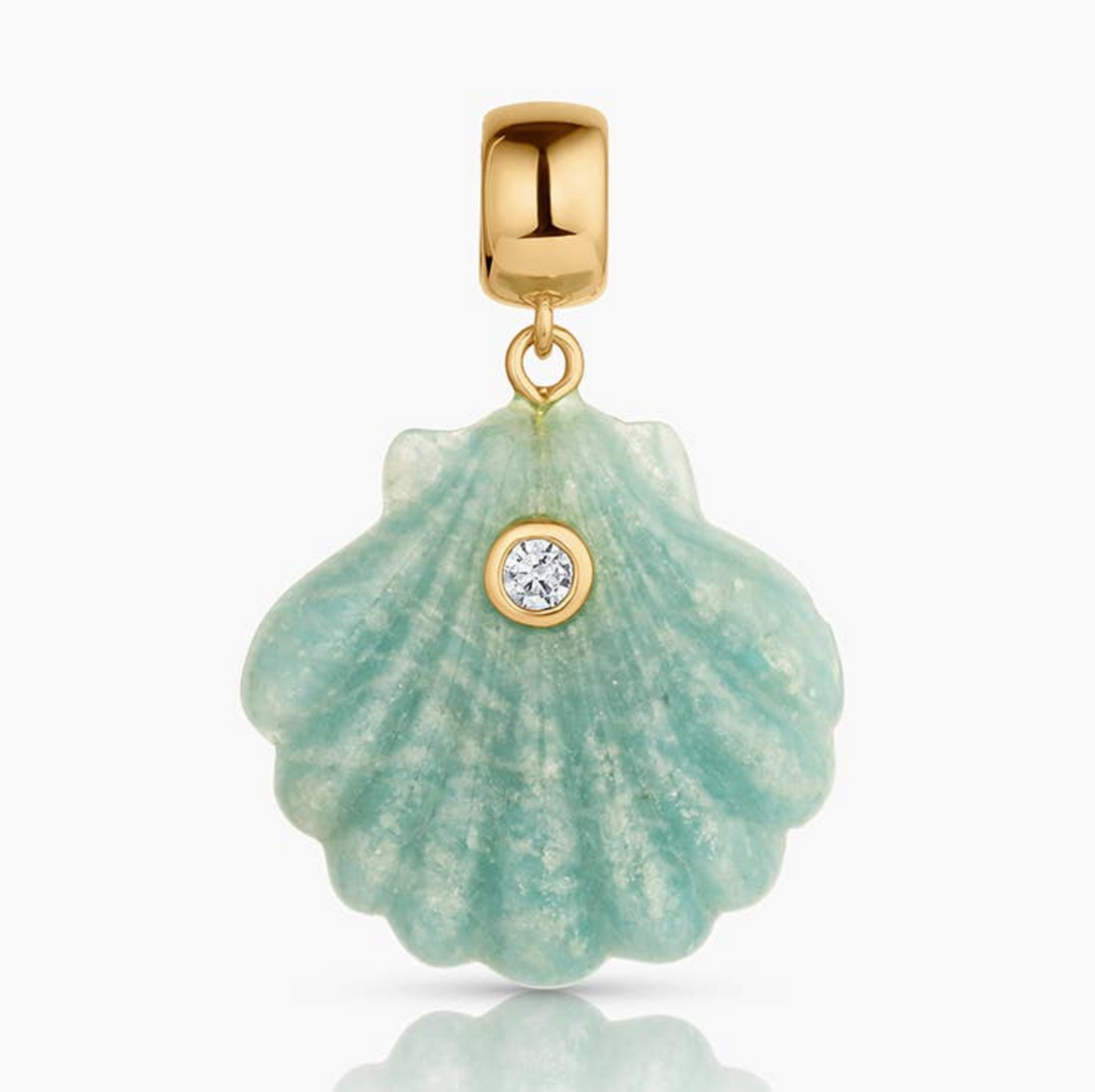 Coquille Amazonite Charm