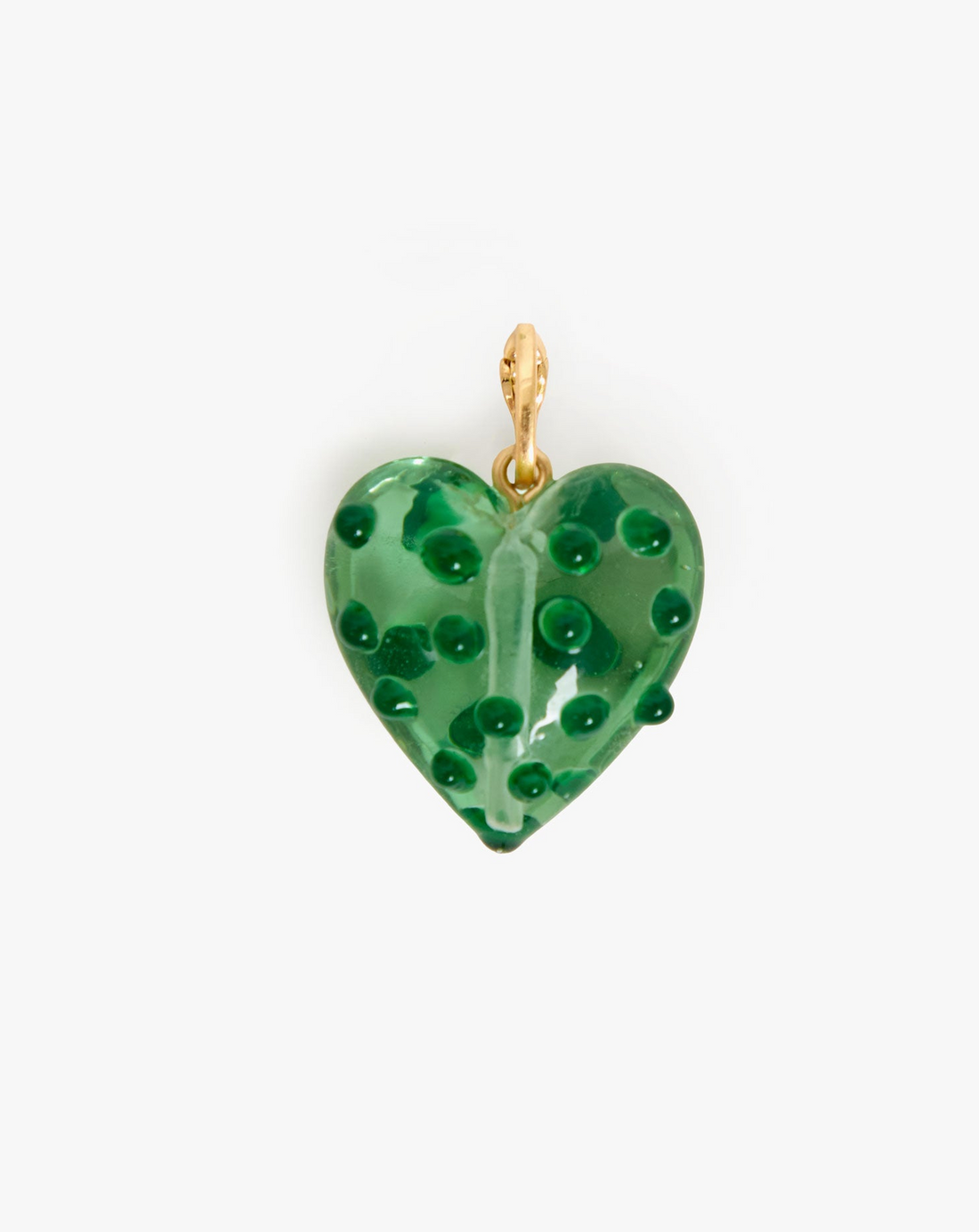 Polka Dot Heart Charm