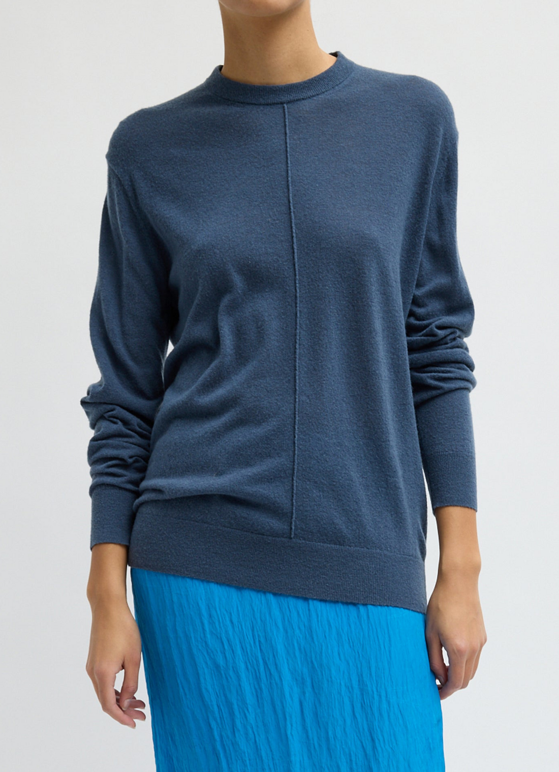 Skinlike Mercerized Wool Pullover