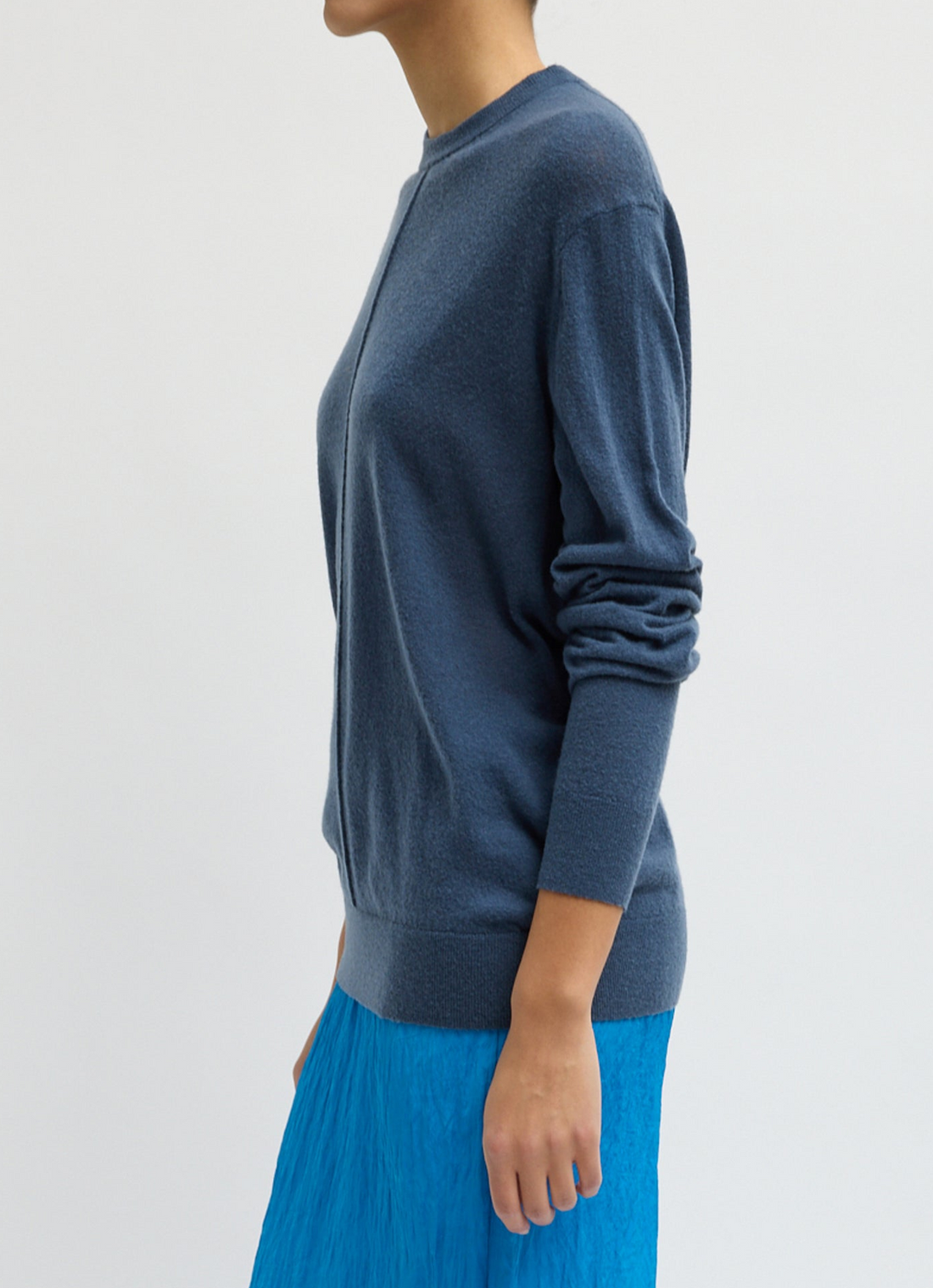 Skinlike Mercerized Wool Pullover