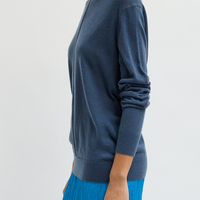 Skinlike Mercerized Wool Pullover