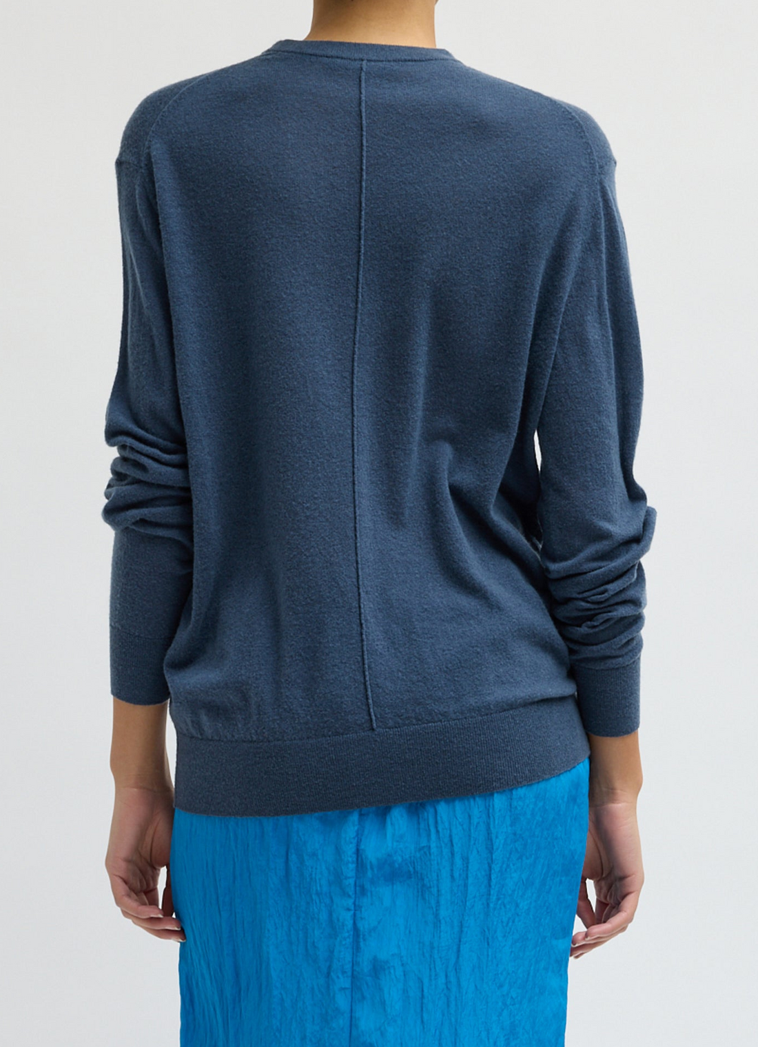 Skinlike Mercerized Wool Pullover