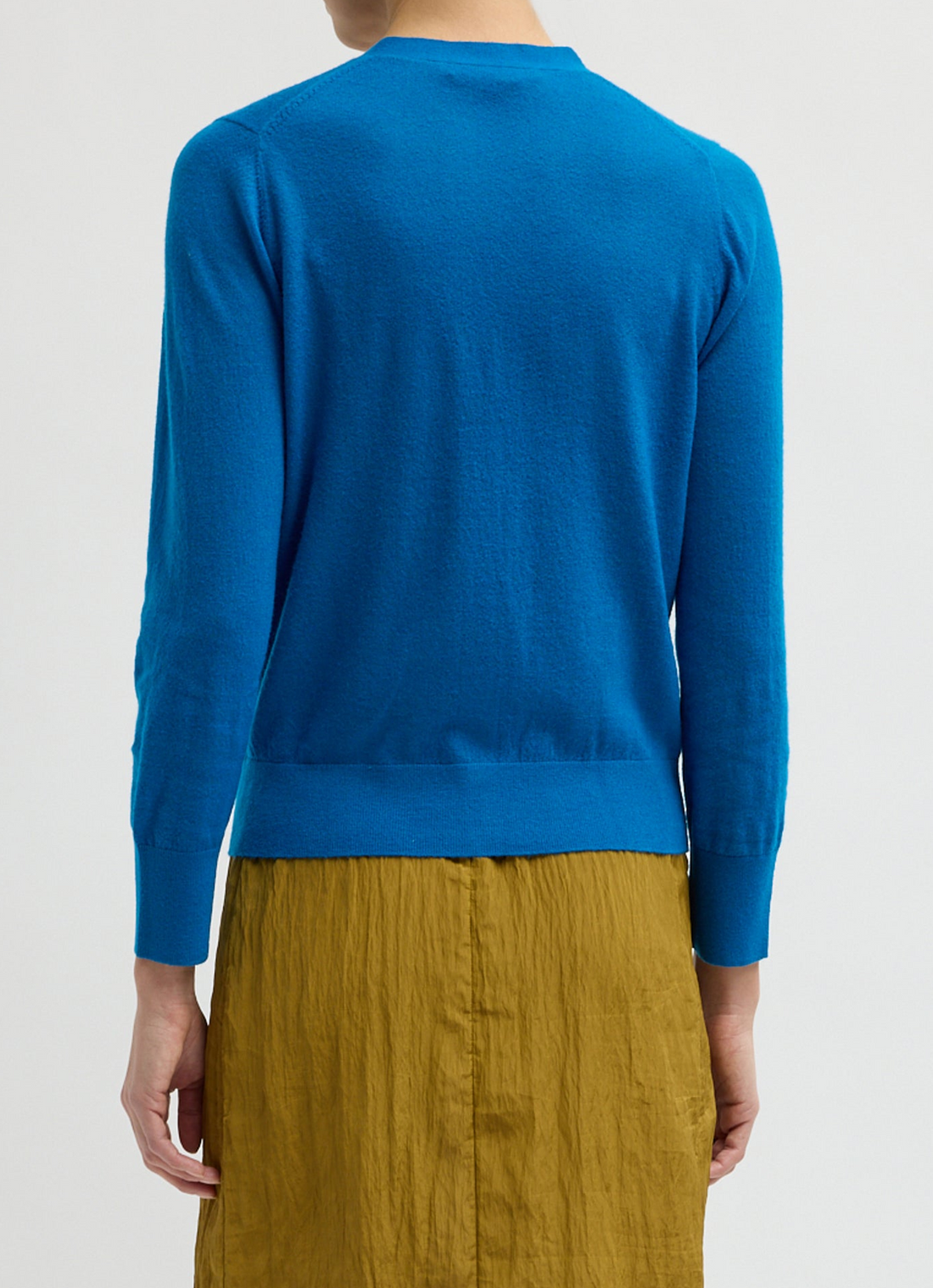 Skinlike Mercerized Wool Cardigan
