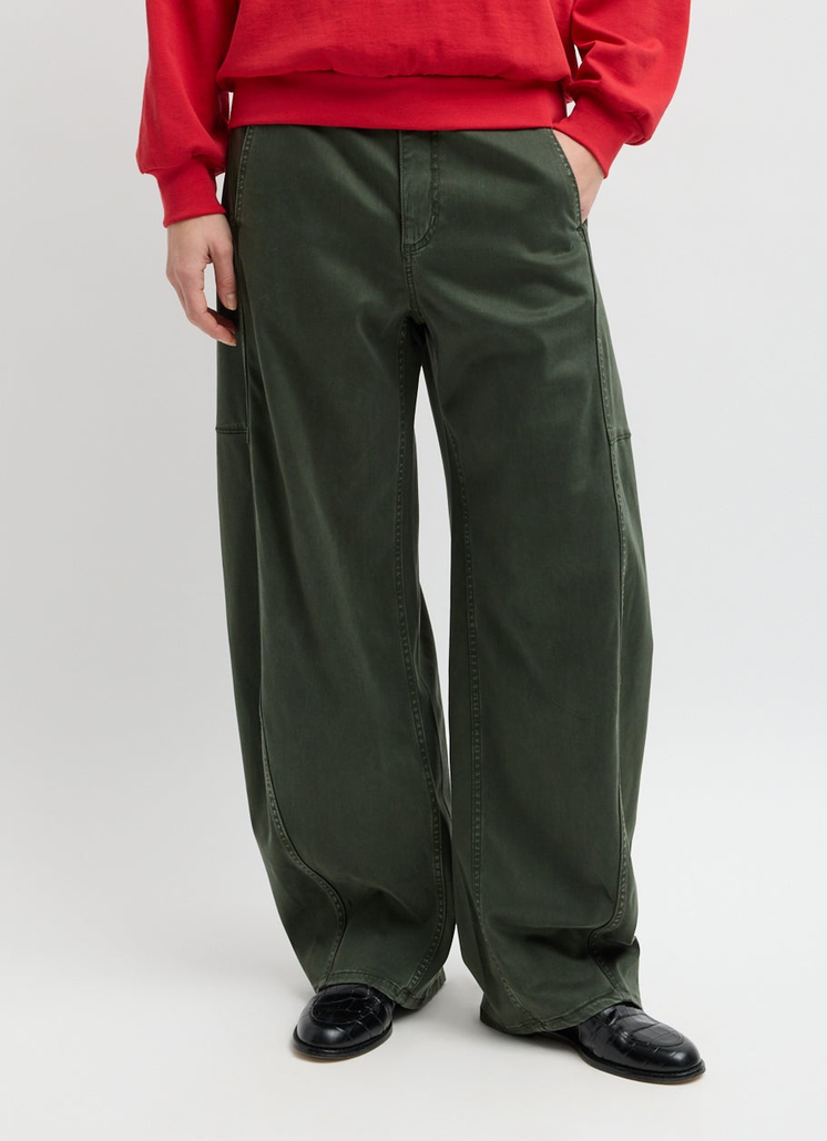 Twill Sid Pant Army Green