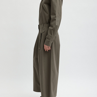 Bio Twill Triple Pleat Crop Pant