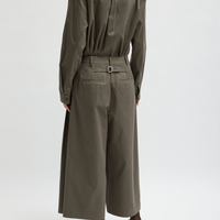 Bio Twill Triple Pleat Crop Pant