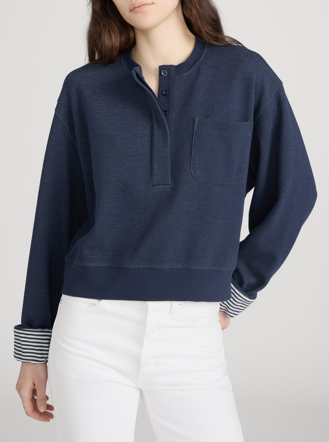 The Stripe Cuff Sweatshirt