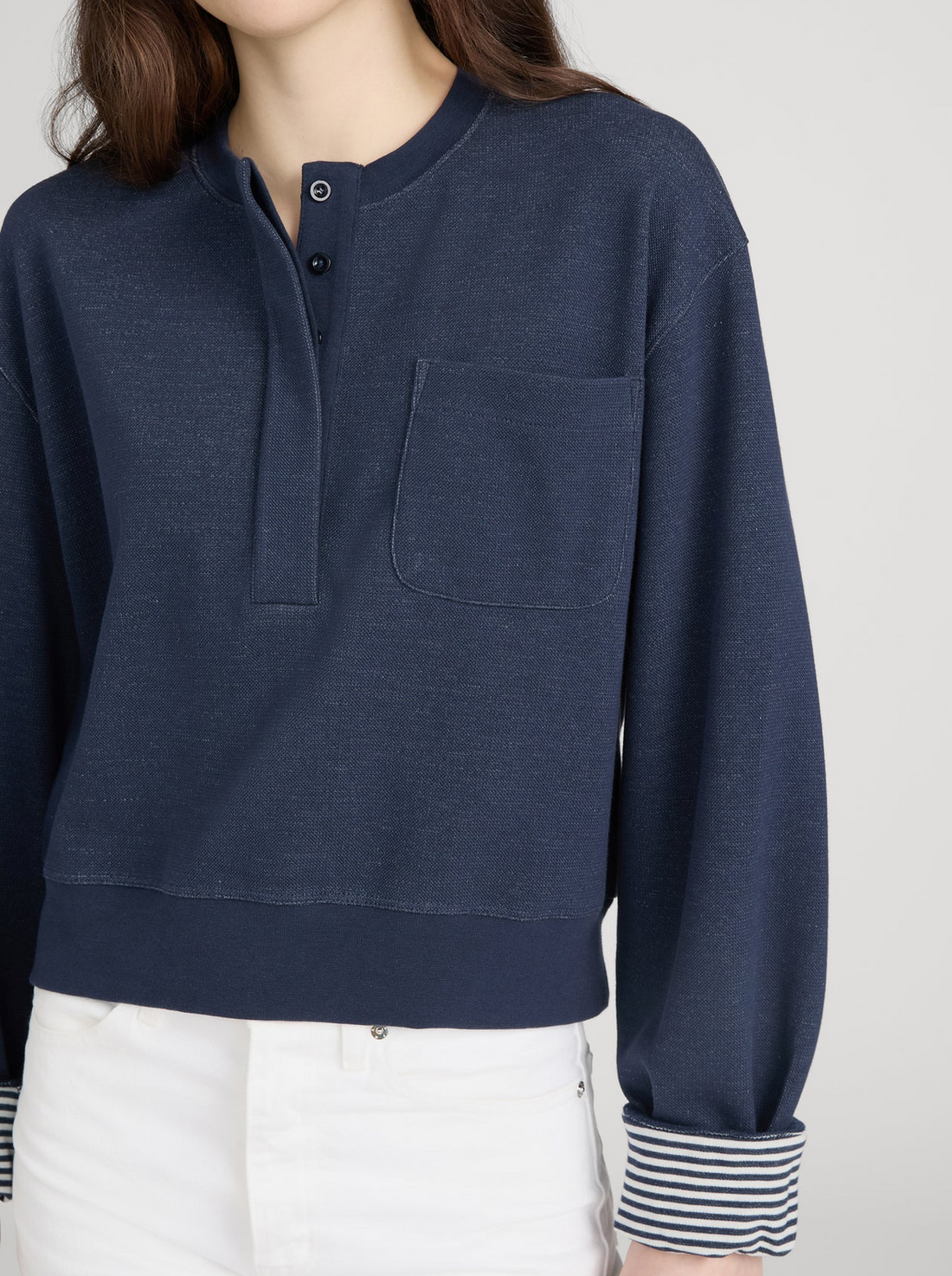 The Stripe Cuff Sweatshirt