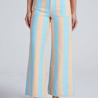 Cropped Sailor Palm Stripe