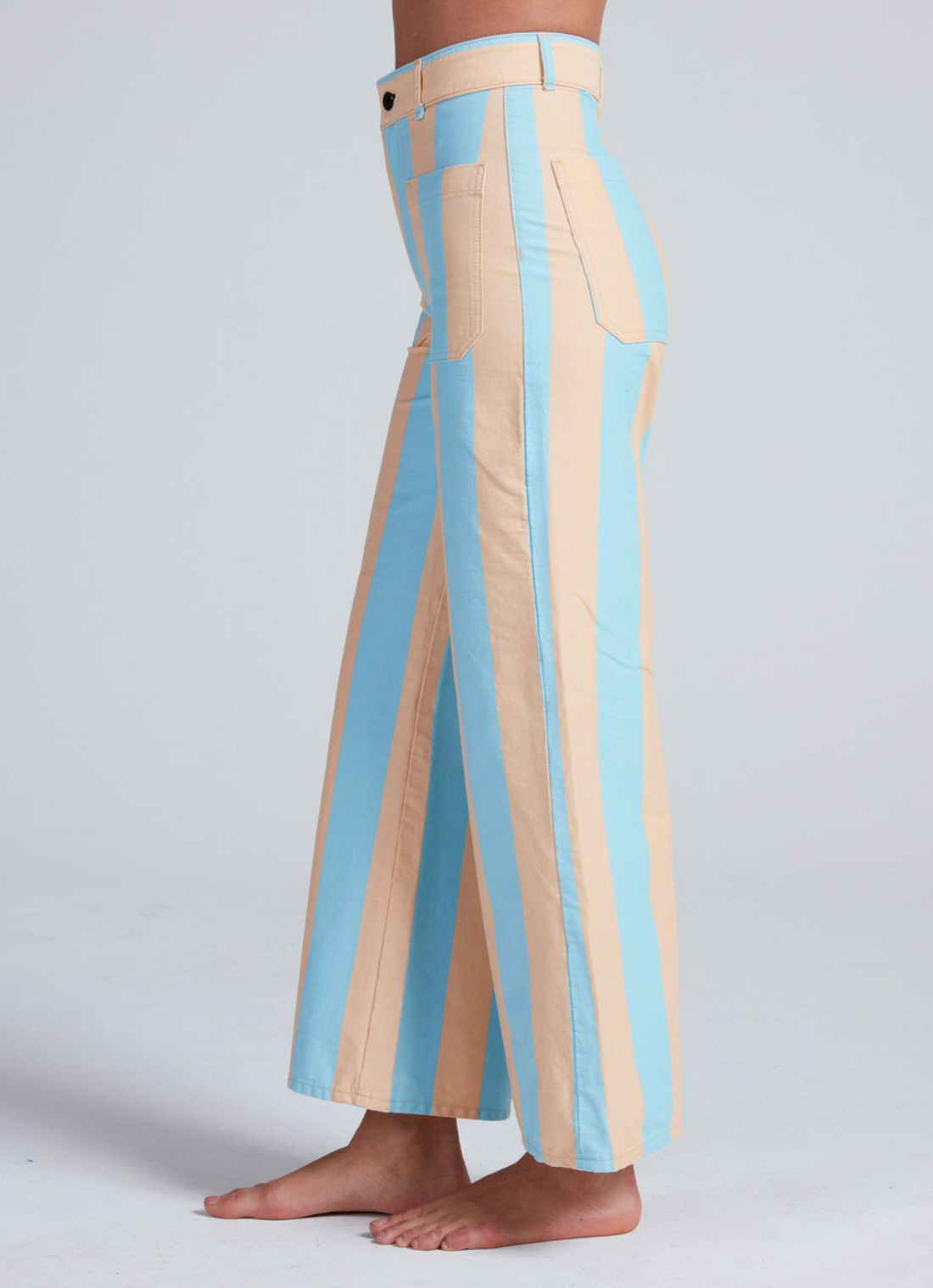 Cropped Sailor Palm Stripe