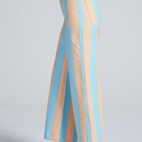 Cropped Sailor Palm Stripe