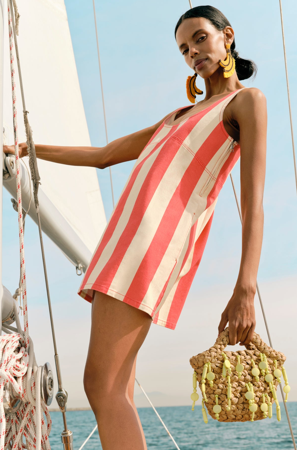 Sahara Striped Denim Dress