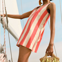 Sahara Striped Denim Dress