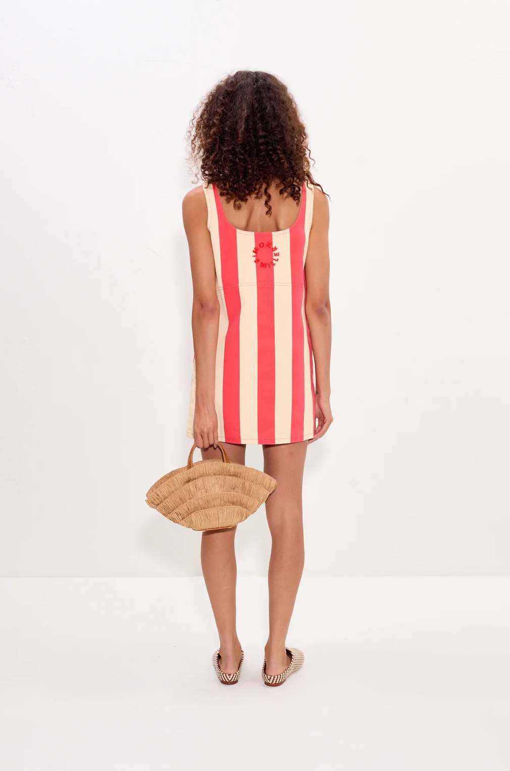 Sahara Striped Denim Dress