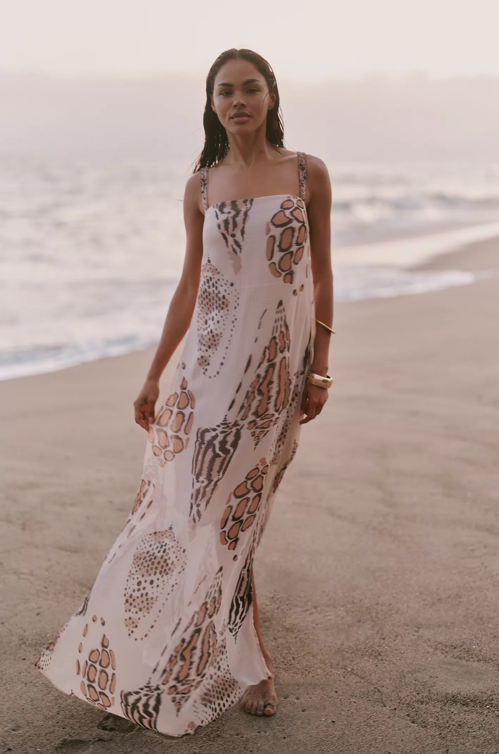 Celeste Dress Ikat Shells