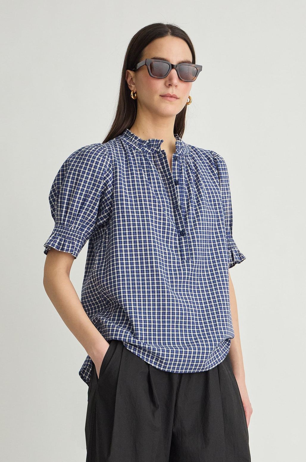 Los Altos Plaid Top