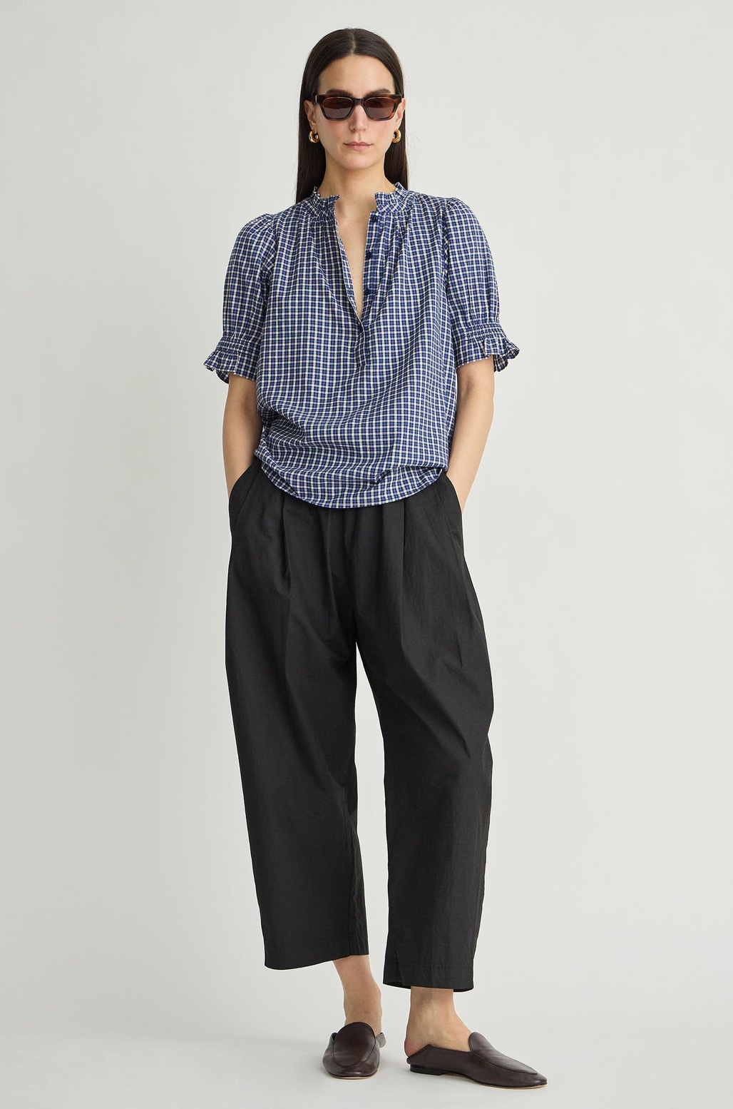 Los Altos Plaid Top