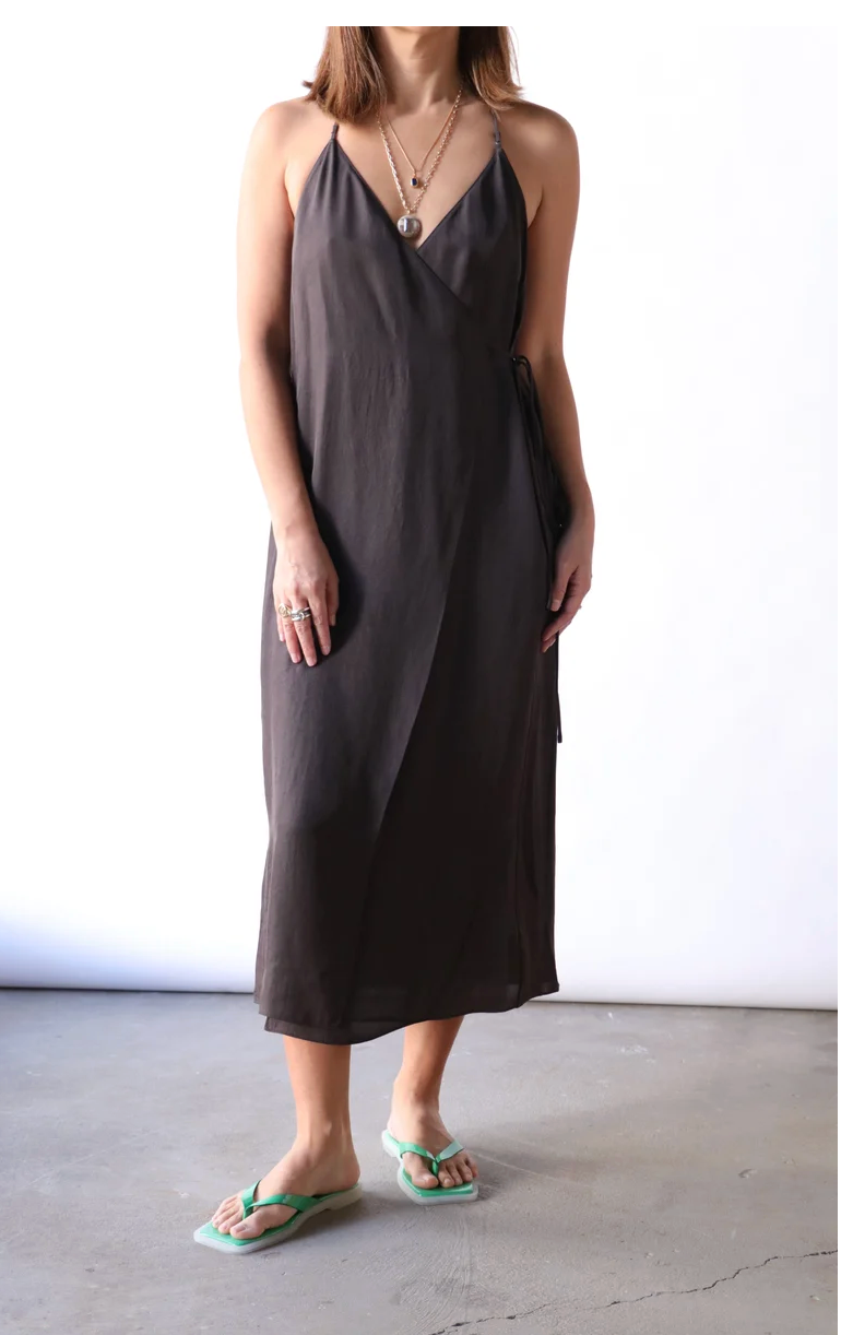 Summer Slip Dress Chocolate