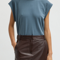 Sweatshirting Easy Top Blue Grey