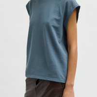 Sweatshirting Easy Top Blue Grey