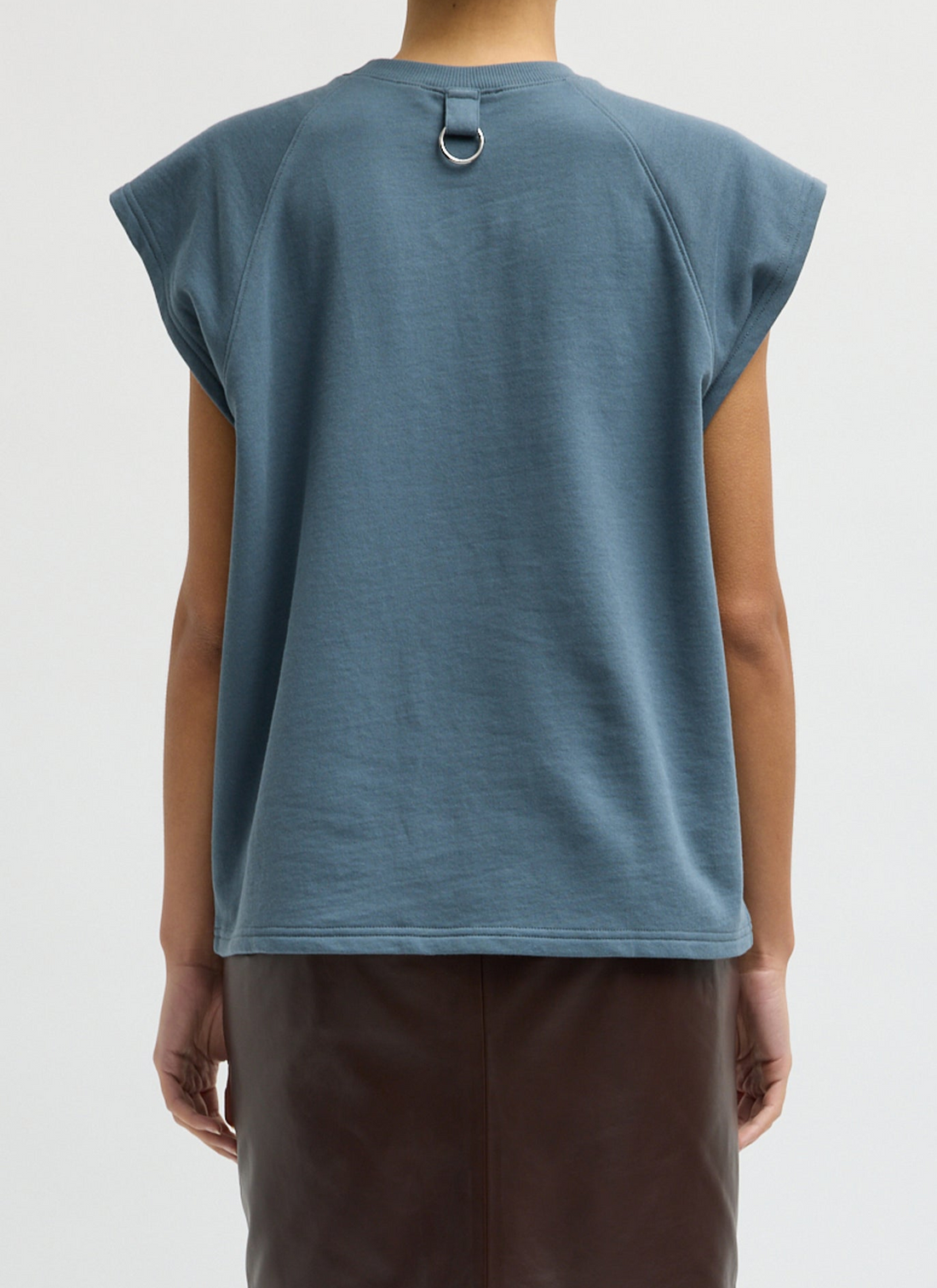 Sweatshirting Easy Top Blue Grey