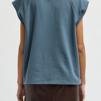Sweatshirting Easy Top Blue Grey
