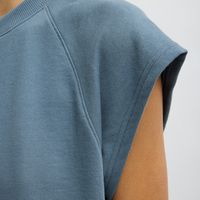 Sweatshirting Easy Top Blue Grey
