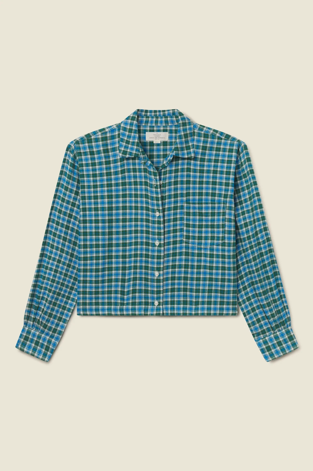 Nessa Shirt Fogline Plaid