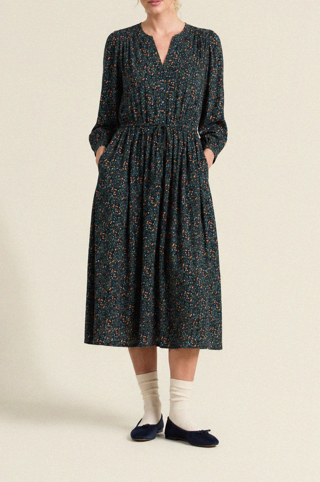 Sylvie Dress Marin Ditsy